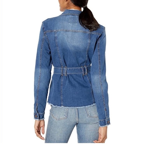 🔥Vintage America Raw Hem Belted Keli Jean Jacket🔥  NWOT - Picture 4 of 13